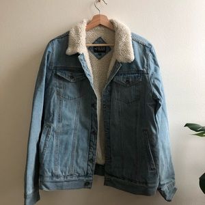 RUDE: Denim Fleece Coat